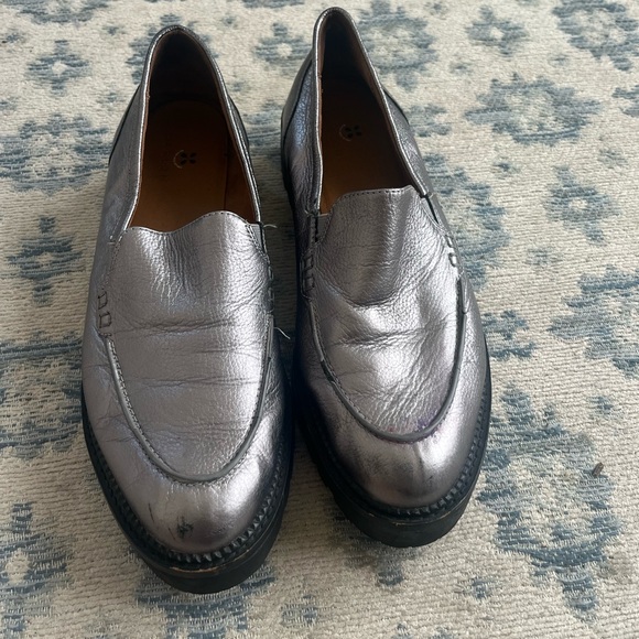 Caslon Silver Platform Loafers - Picture 3 of 5